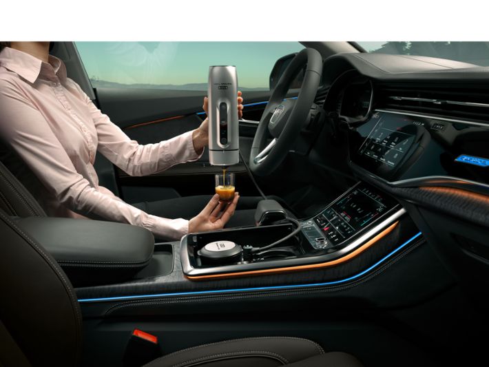 Audi Espresso mobil für Kaffeekapseln