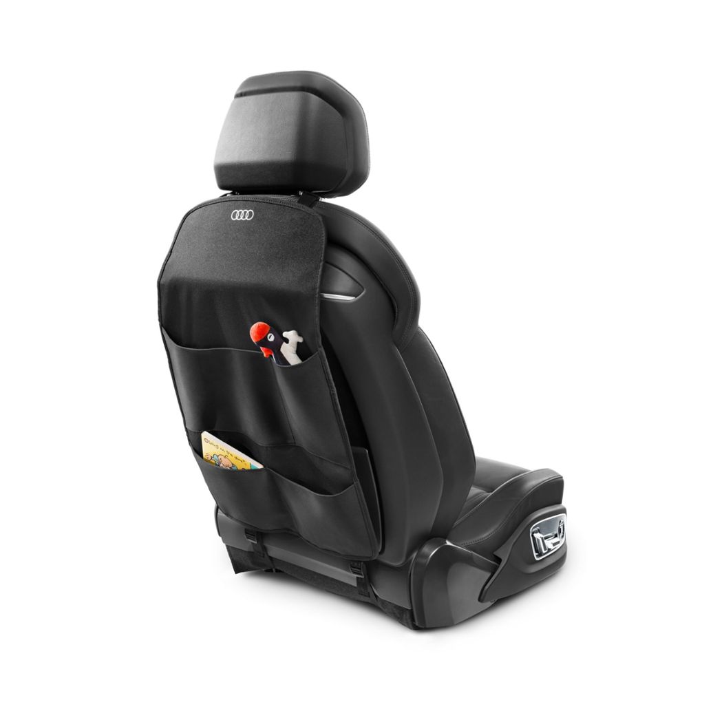 Audi Rückenlehnenschutz mit vier Aufbewahrungsfächern