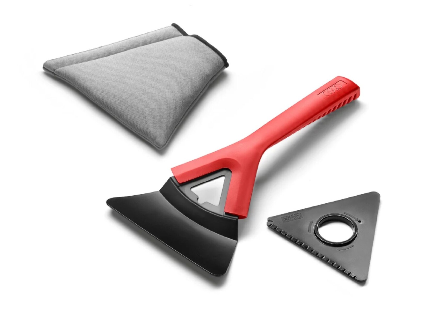 Audi Eiskratzer mit Scheibenreiniger-Aufsatz