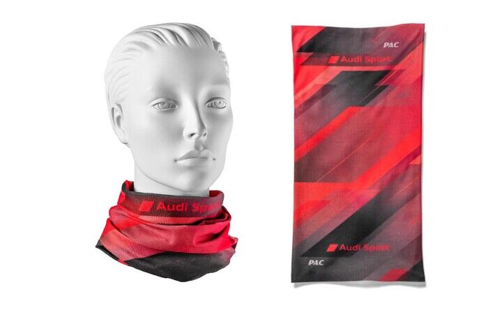 Audi Sport Schlauchtuch, rot/ grau