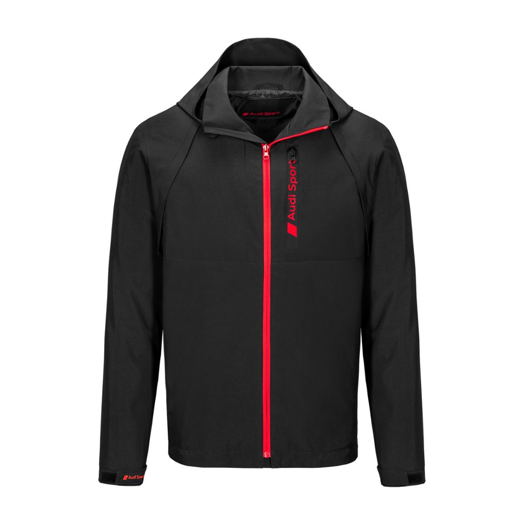 Audi Sport Herren Zipoff Jacke, Schwarz