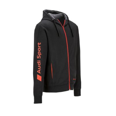 Audi Sport Herren Sweatjacke, Schwarz