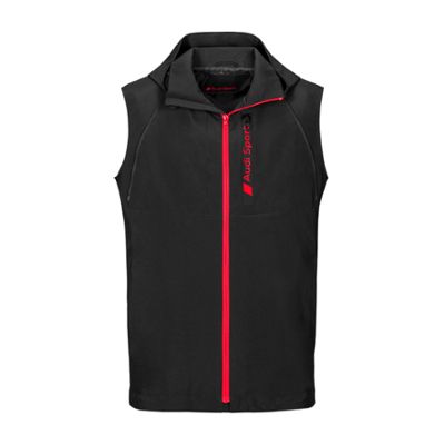 Audi Sport Herren Zipoff Jacke, Schwarz