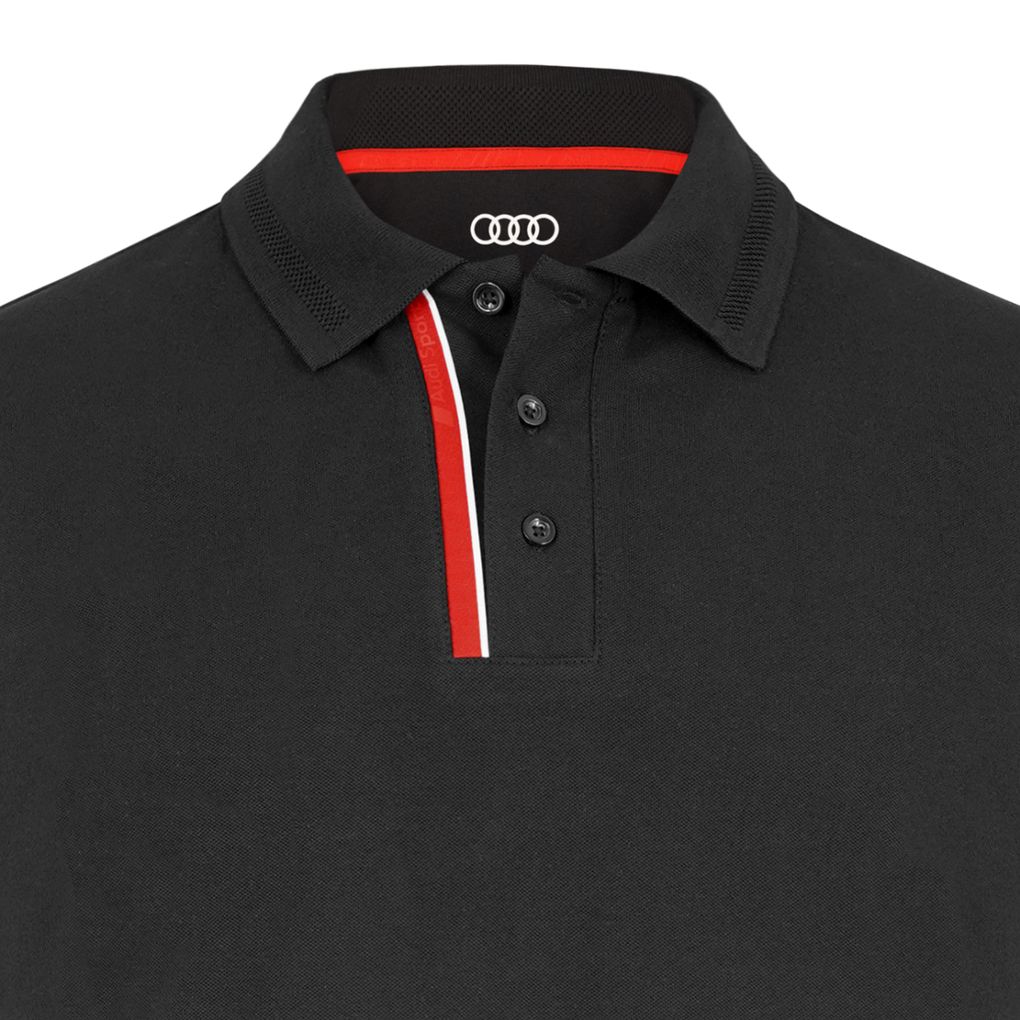 Audi Sport Poloshirt, Herren, schwarz