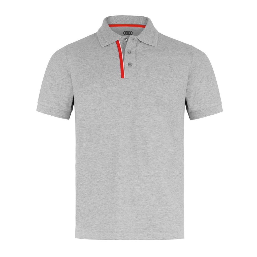 Audi Sport Poloshirt, Herren, grau melange