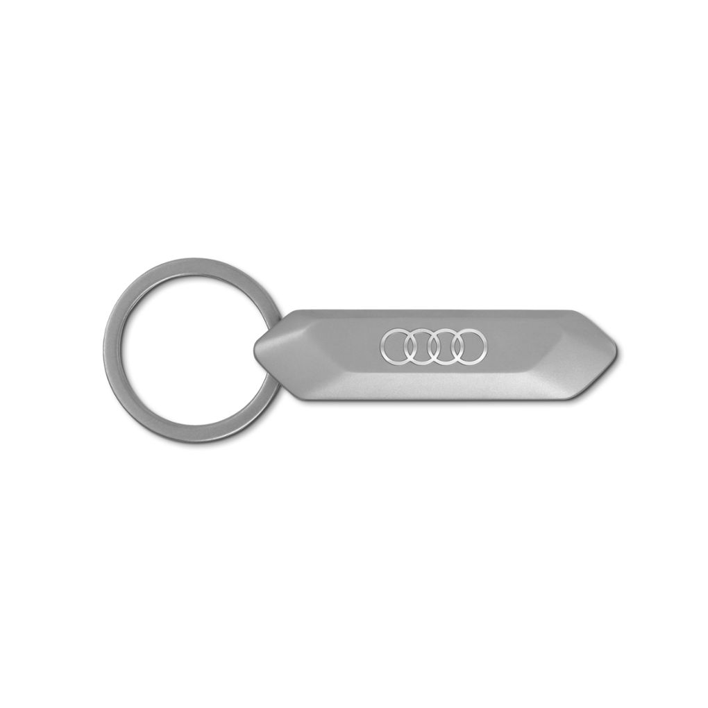 Audi Schlüsselanhänger Edelstahl, silber