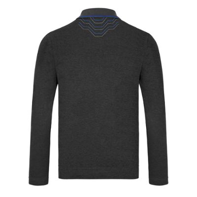 Audi Poloshirt Langarm Kaskade, Herren, grau