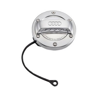 Audi Tankdeckel in Aluminiumoptik