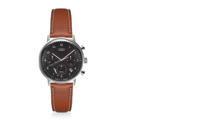 Audi Chronograph Solar, grau/braun