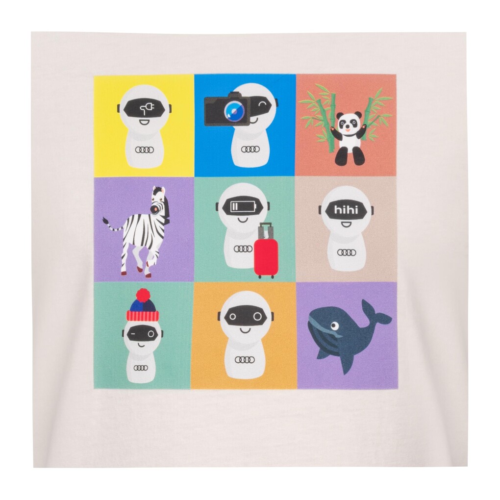 Audi T-Shirt ADUI, Kinder, natur, Größe: 122/128