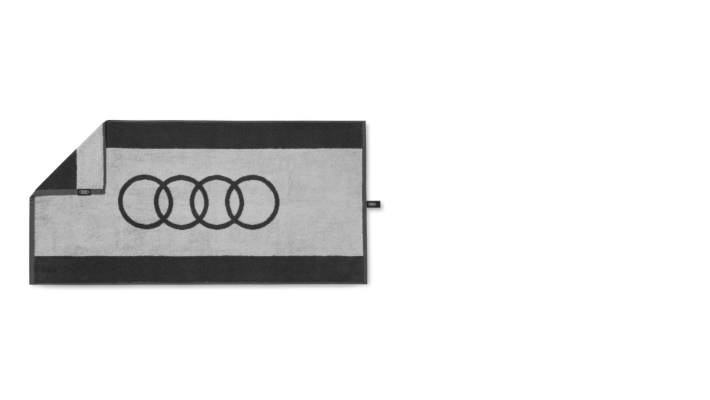 Audi Badehandtuch, dunkelgrau, 80x150cm