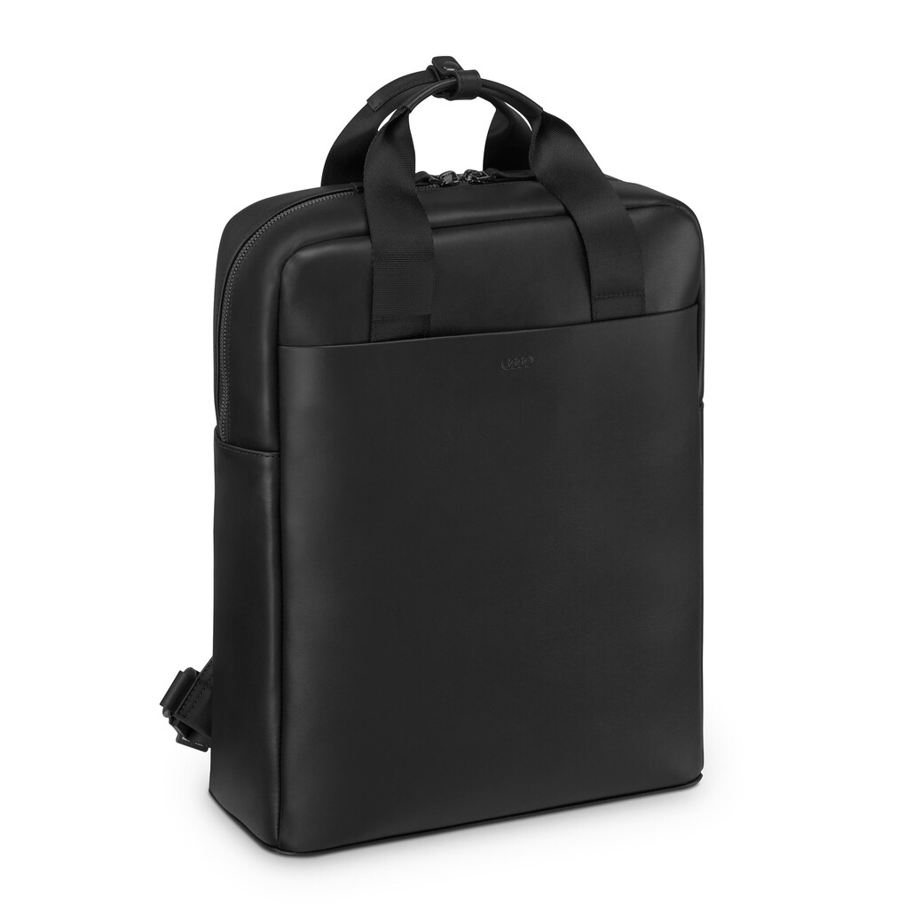 Audi Rucksack Leder, schwarz