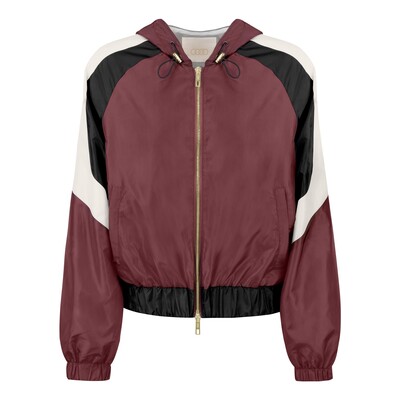 Audi Windbreaker, Damen, bordeaux-schwarz, Größe: M