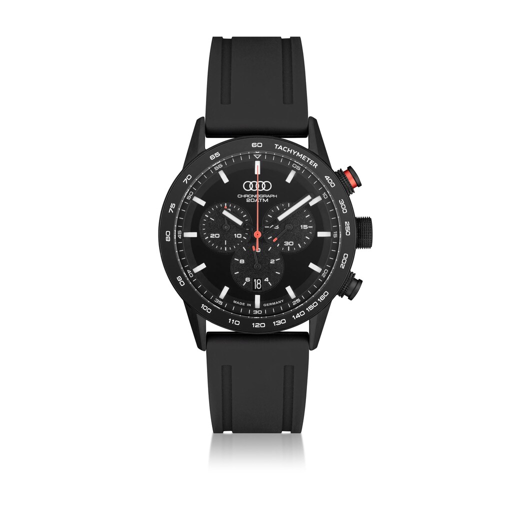 Audi Chronograph, Herren, schwarz