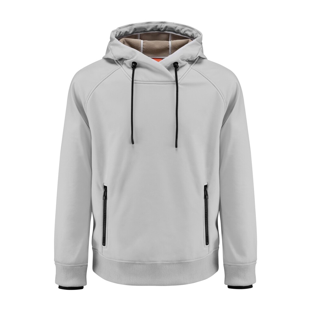Audi Softshellhoodie, Unisex, hellgrau
