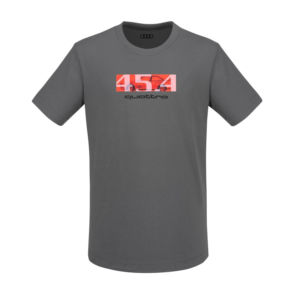 Audi quattro 45.4 T-Shirt, Herren, grau
