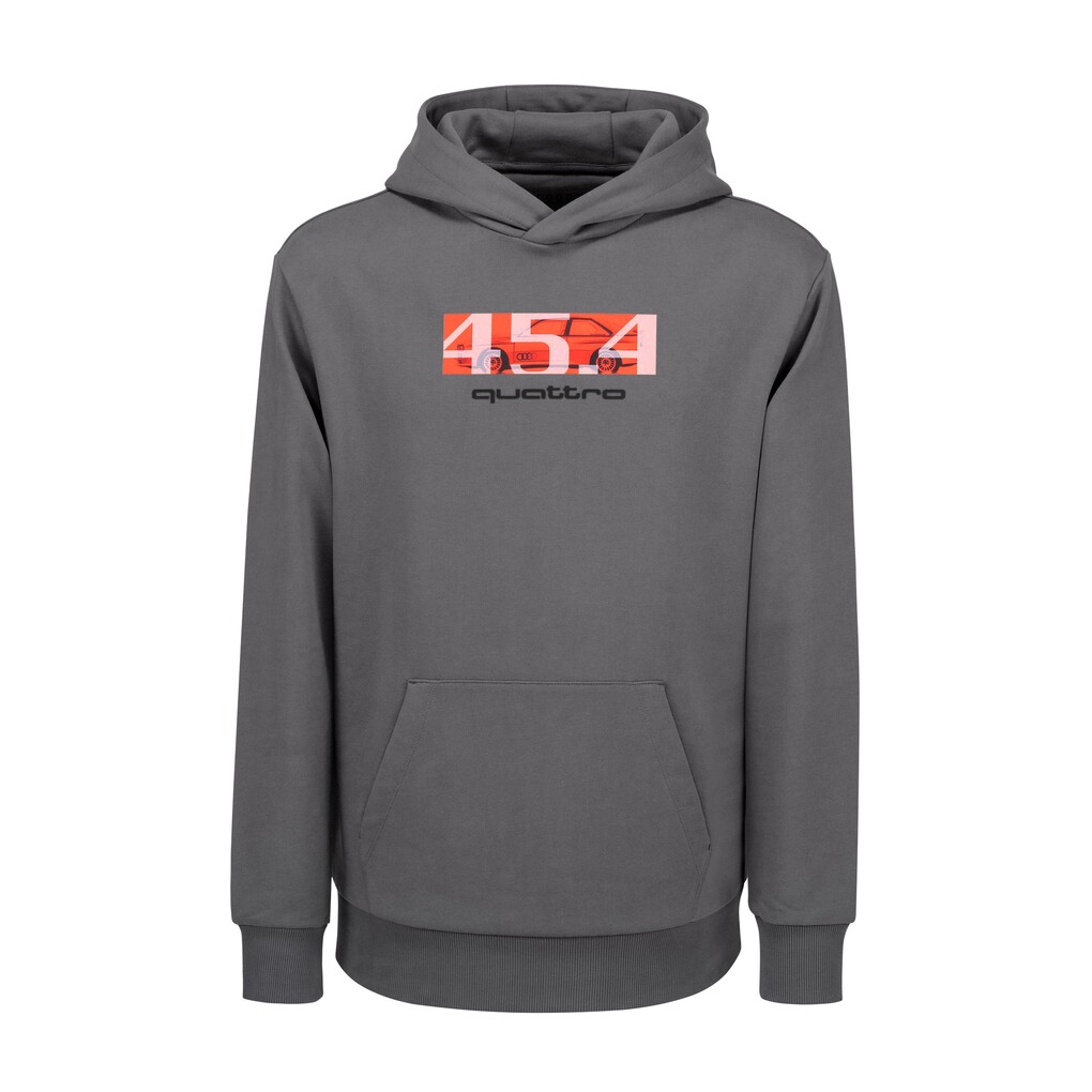 Audi quattro 45.4 Hoodie, Herren, grau