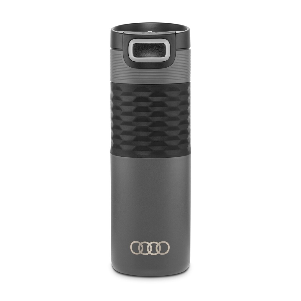 Audi Isolierbecher, Edelstahl, grau