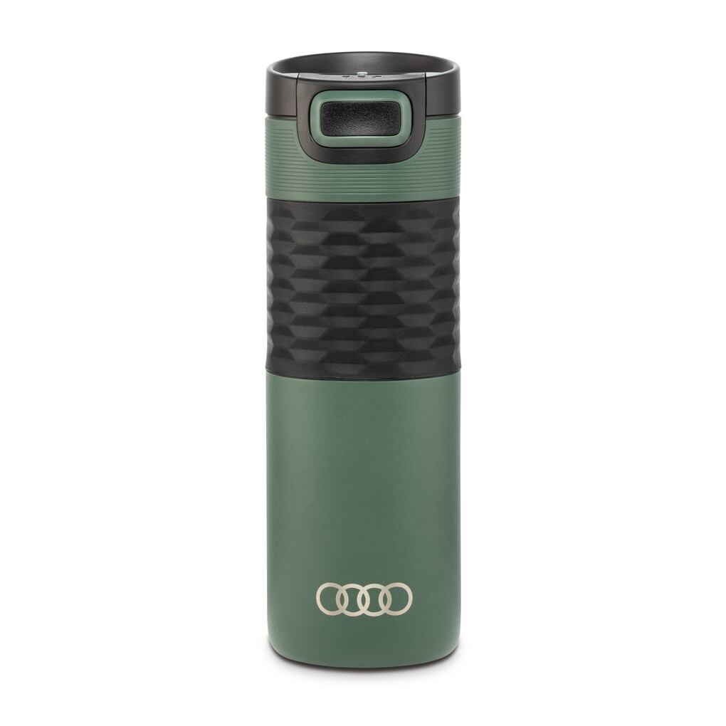 Audi Isolierbecher, Edelstahl, grün