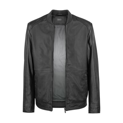 Audi Lederjacke, Herren, schwarz