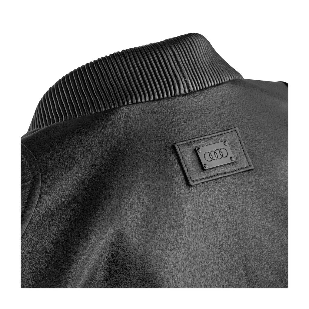 Audi Lederjacke, Herren, schwarz