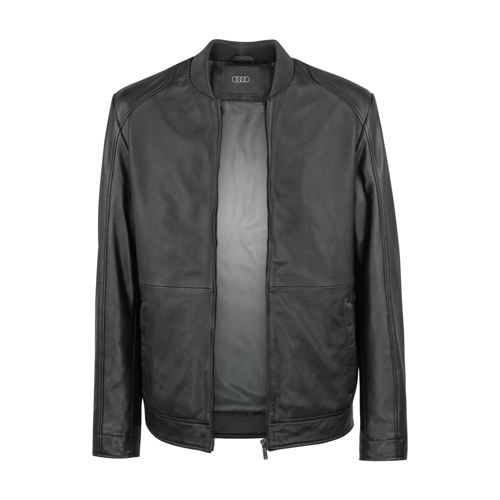 Audi Lederjacke, Herren, schwarz