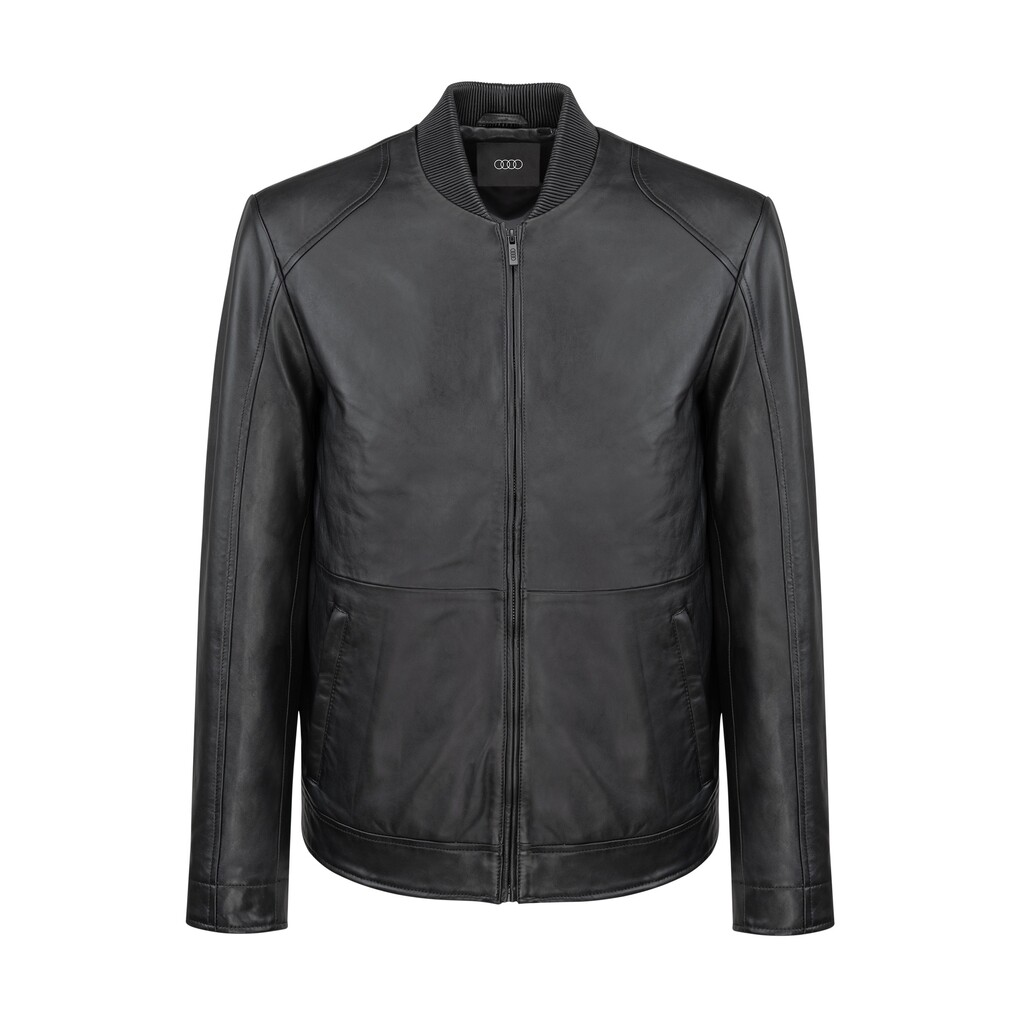 Audi Lederjacke, Herren, schwarz