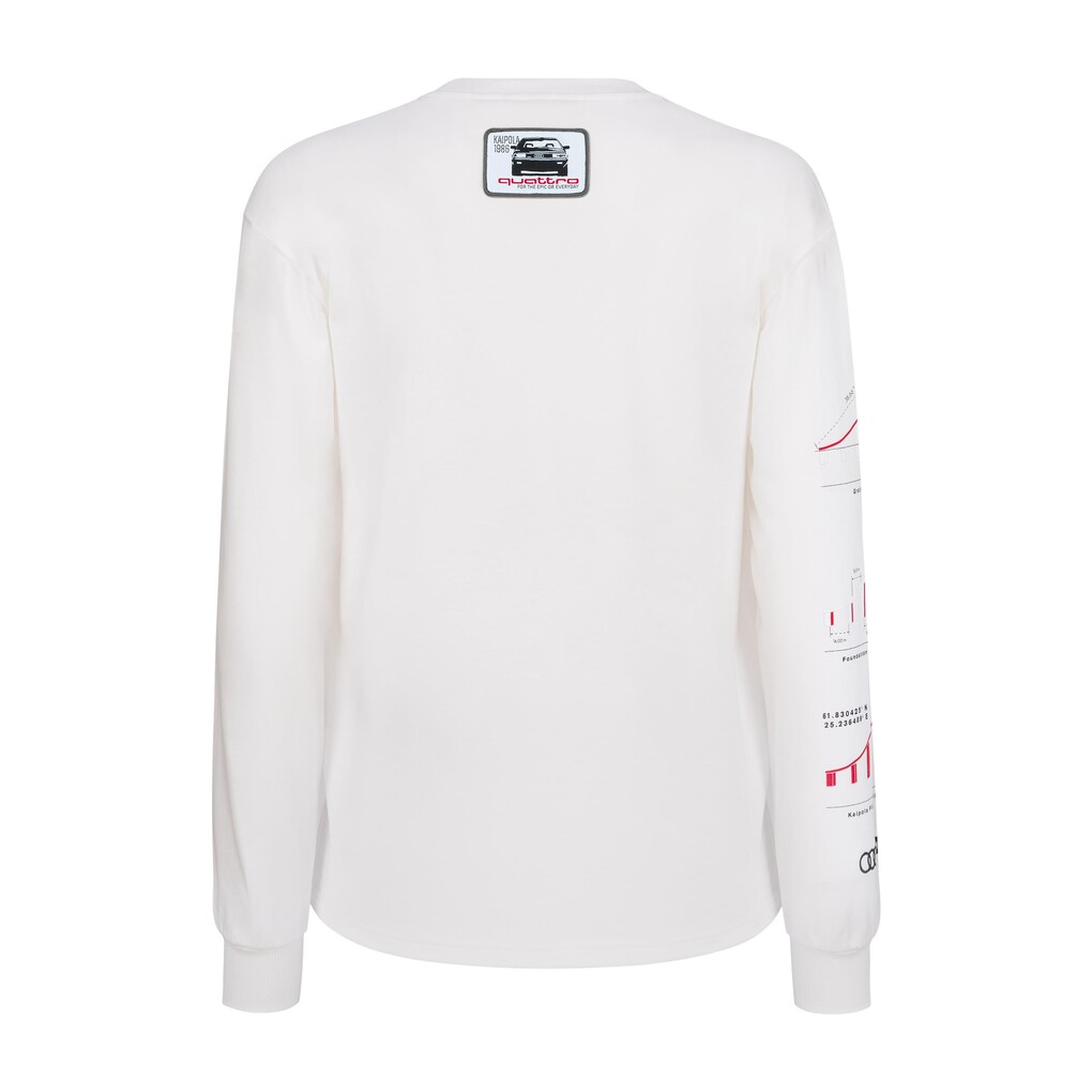 Audi Kaipola ´86 Langarmshirt, unisex, weiß