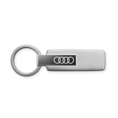 Audi Schlüsselanhänger Edelstahl, silber