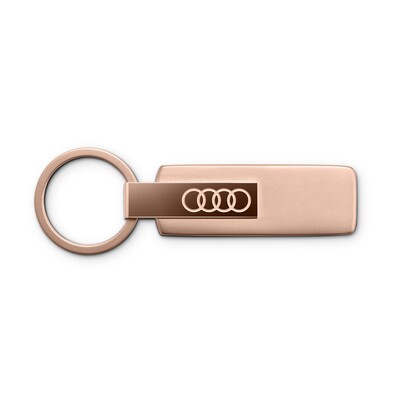 Audi Schlüsselanhänger Edelstahl, rosé