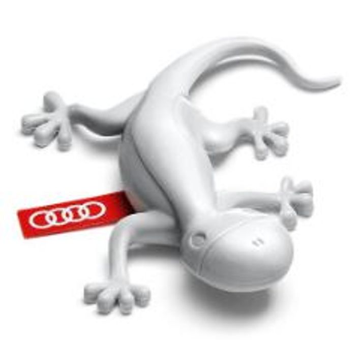 Audi Duftgecko, hellgrau, frisch