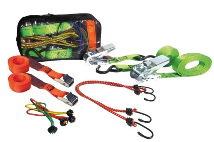 Petex Ladungssicherungsset, 10 teilig mit Tasche 