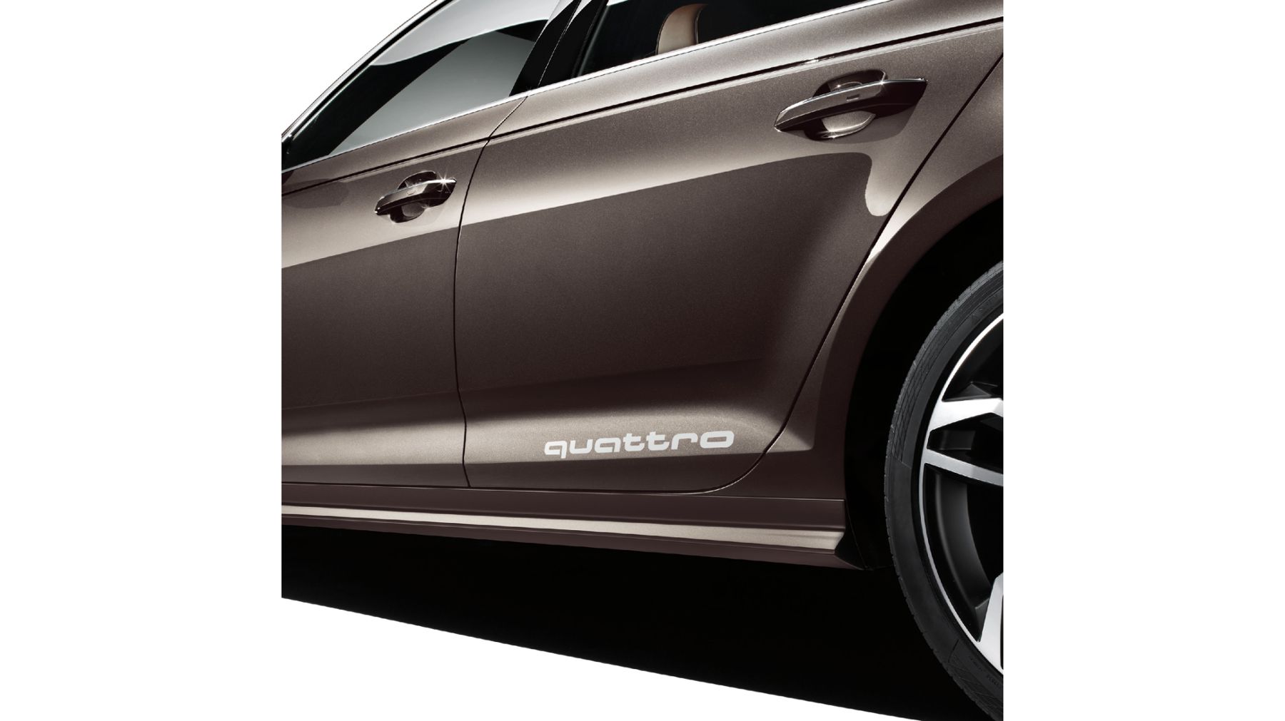 Audi Dekorfolien "quattro", florettsilber metallic