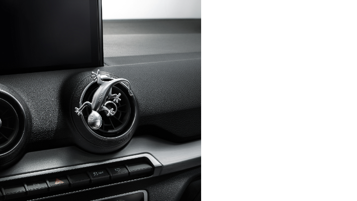 Audi Designgecko in Aluminiumoptik