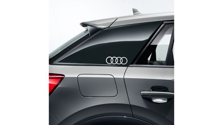 Audi Dekorfolien Audi Ringe, florettsilber